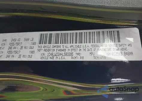 2017 Jeep Wrangler Unlimited Sport 4X4 z USA, uszkodzony, nr VIN 1C4BJWDGXHL583395